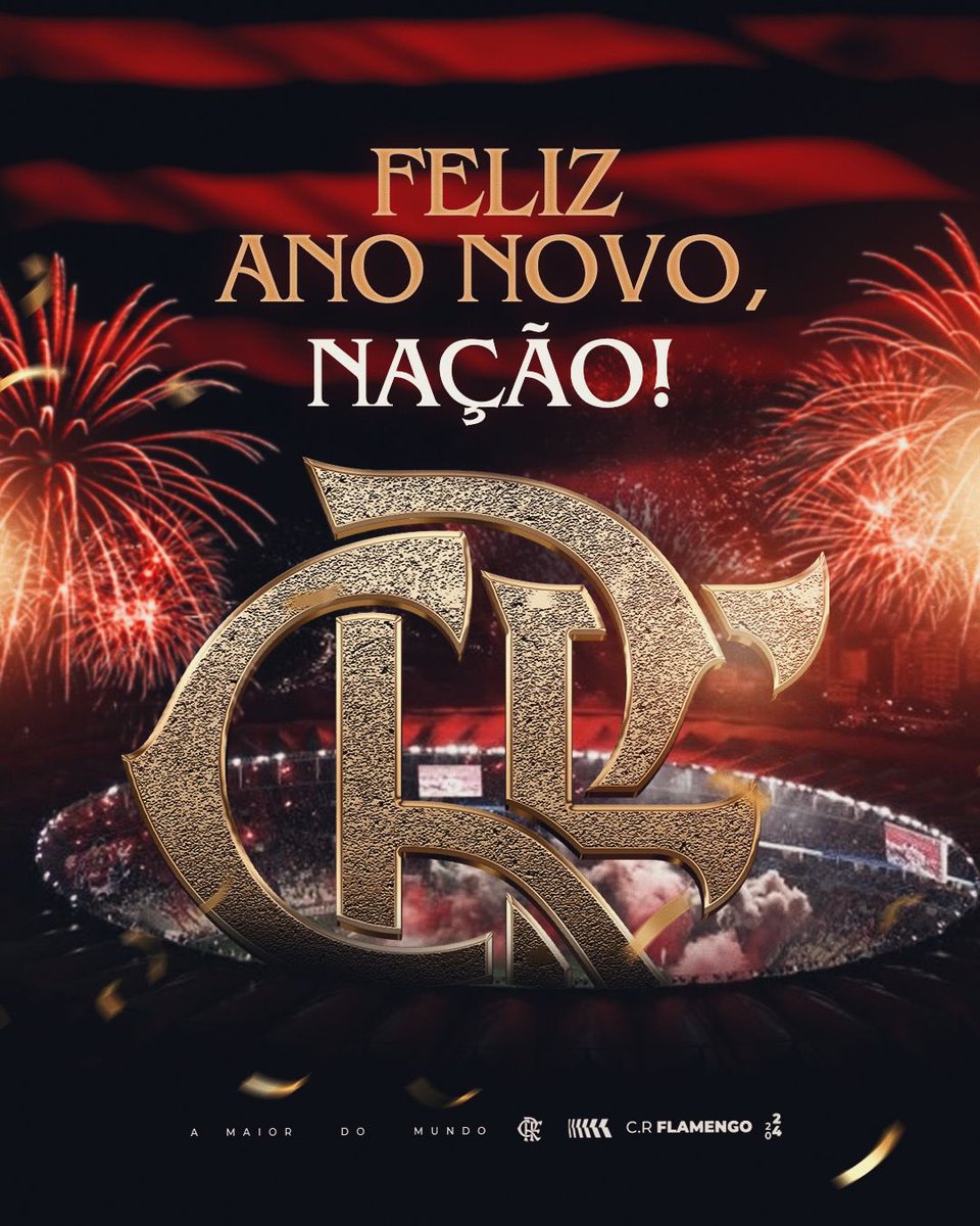 Feliz Ano Novo, Nação! Que seja um 2025 de muitas vitórias e alegrias para o nosso MENGÃO! 🎆❤️🖤

#CRF