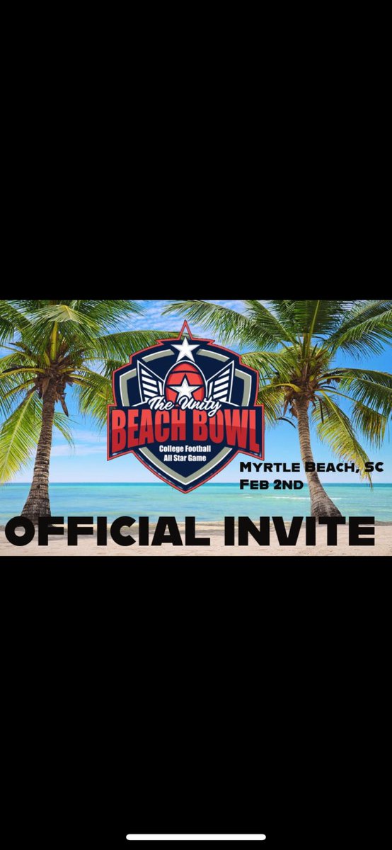 God’s Timing🙏Extremely excited for this opportunity Thank you so much! <a href="/UnityBeachBowl/">The Unity Beach Bowl College All-Star Game</a>