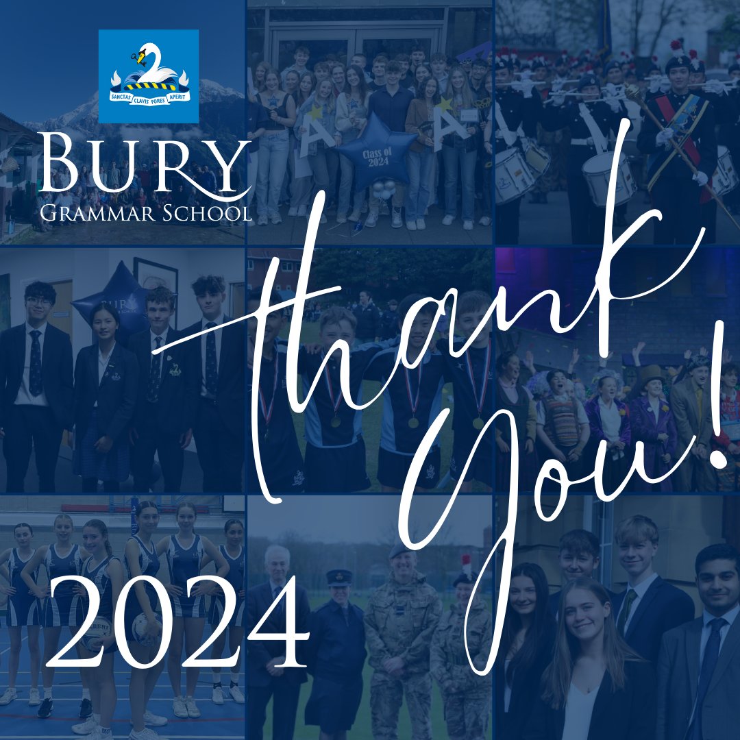 BuryGrammar's tweet image. 🌟 Wishing you all a happy New Year's Eve! We hope you have a wonderful evening 💙
Thank you for making 2024 another incredible year!
#BuryGrammarSchool #NYE