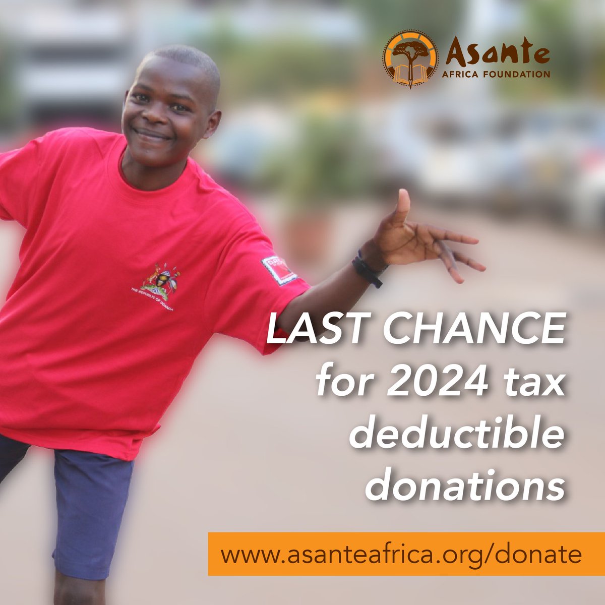 Here's your last chance to make a difference in 2024! 🎁

As a registered 501(c)(3) nonprofit organization, donations made to #AsanteAfricaFoundation are tax-deductible. 

Visit asanteafrica.org/donate/ today! 

#YearEndGiving 
#SupportEducation