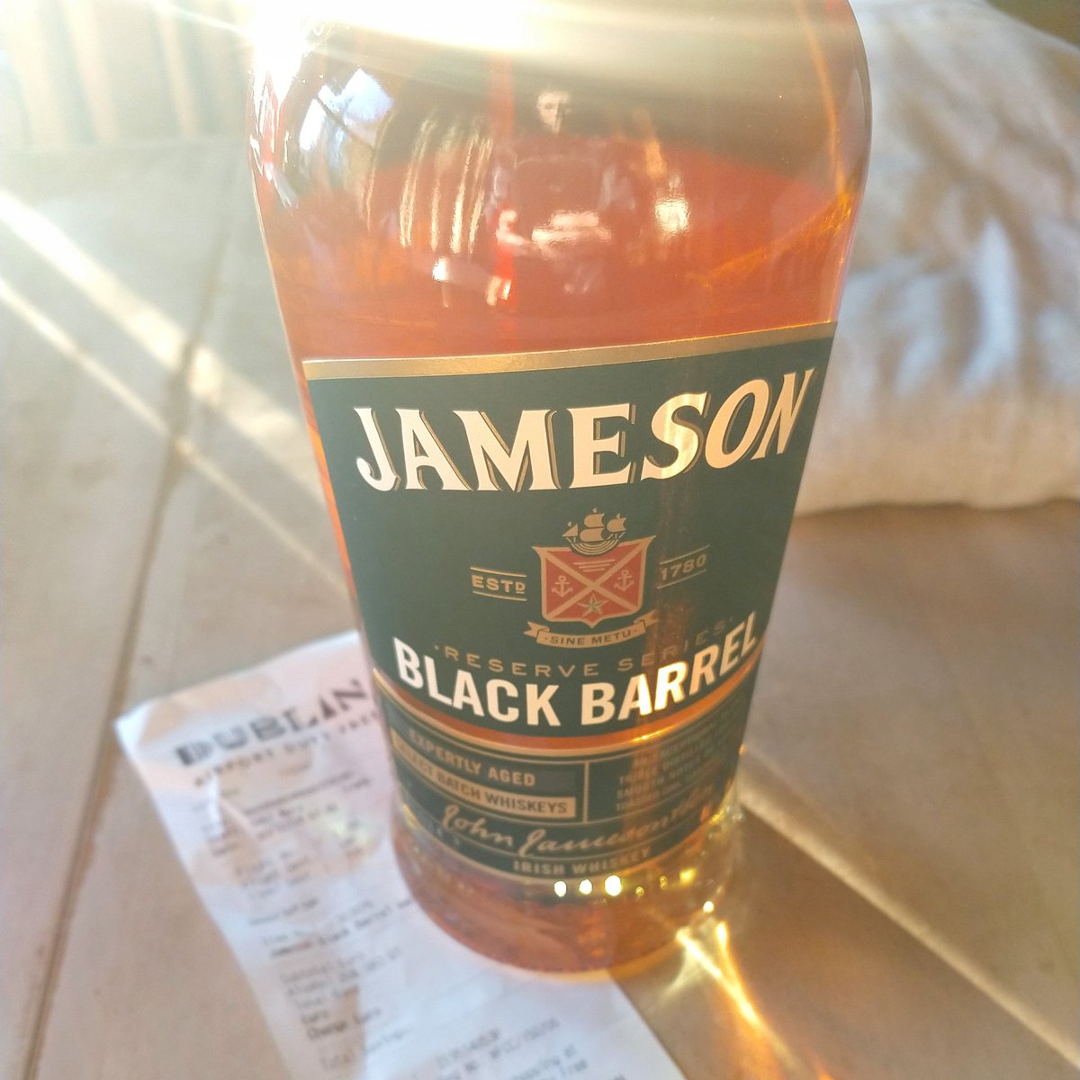 Steve's bent (@cdn_steve) on Twitter photo Took a distillery tour at <a href="/jamesonwhiskey/">Jameson Whiskey</a> and really liked this Black Barrel. Stop by the Jameson shop at <a href="/DublinAirport/">Dublin Airport</a> T2 and say hi to Mary, if you'd like a wee sample before your flight. Especially good at 7am. #Dublin Took a distillery tour at <a href="/jamesonwhiskey/">Jameson Whiskey</a> and really liked this Black Barrel. Stop by the Jameson shop at <a href="/DublinAirport/">Dublin Airport</a> T2 and say hi to Mary, if you'd like a wee sample before your flight. Especially good at 7am. #Dublin