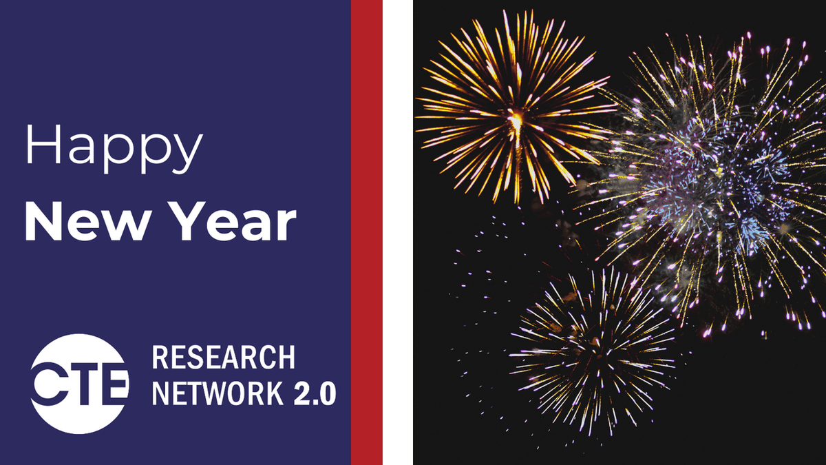 CTEResNetwork's tweet image. Make a resolution to keep up with the latest news about #CareerTechEd and #IESFunded research on #CTE by signing up for our newsletter: cteresearchnetwork.org/newsletter
Happy New Year!