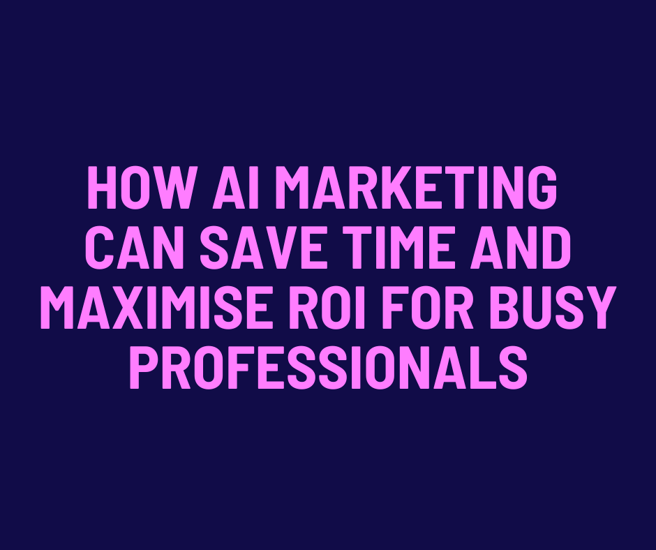 ⏳ Time is money! Discover how AI marketing can save valuable hours and maximise ROI for busy professionals.

🔗 Check out this link to learn more: disruptortraining.co.uk/blog/how-ai-ma…

#SaveTime #DisruptorTraining #SmartMarketing