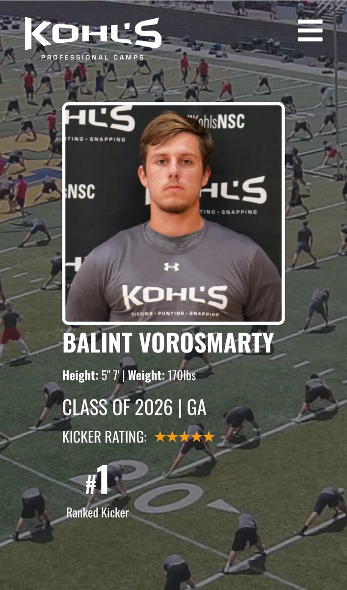 I'm BACK at #1 with <a href="/KohlsKicking/">Kohl's Kicking Camps</a>!