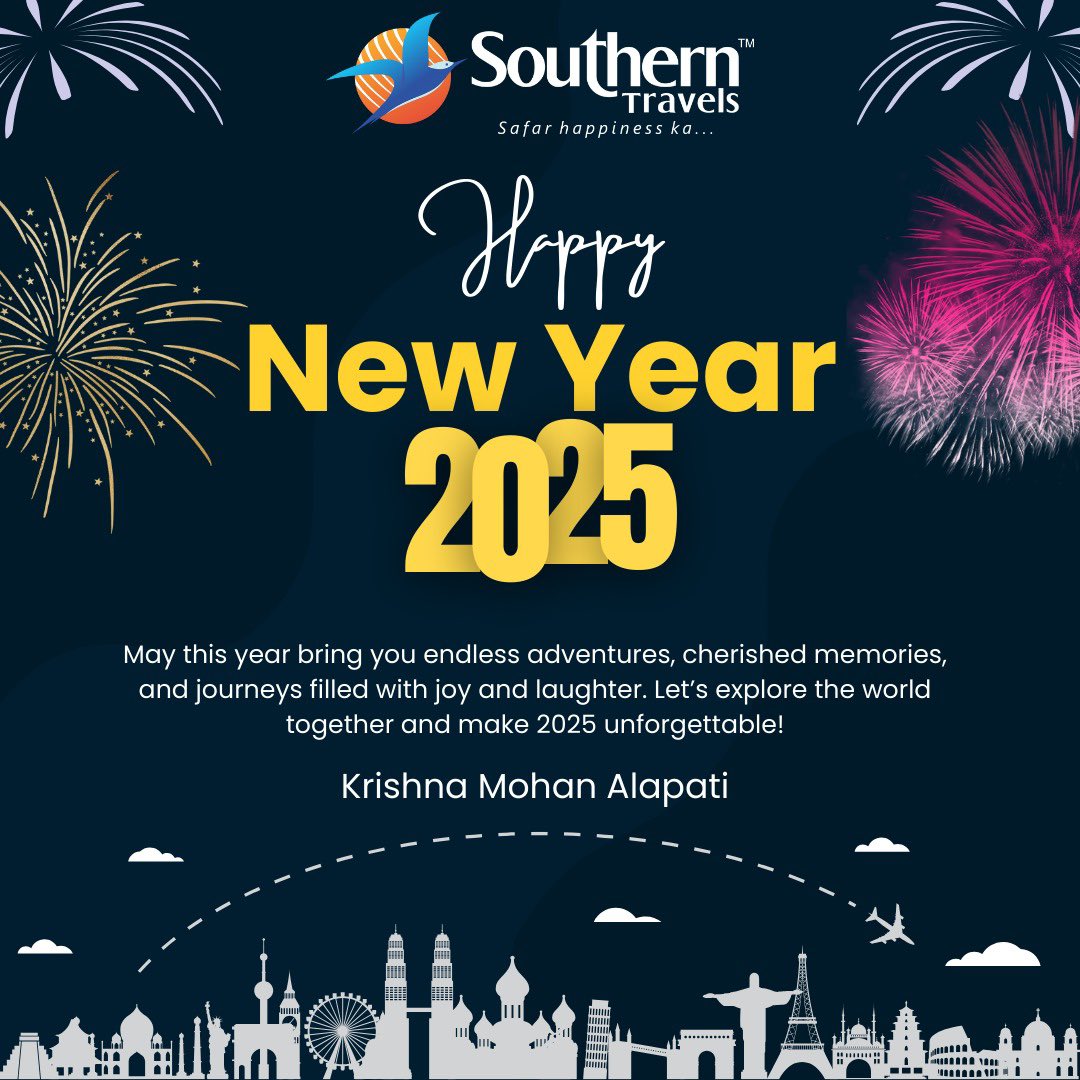 a_krishnamohan's tweet photo. Happy New Year. Wishing you and your family a year filled with happiness, health, and success. May this year bring new opportunities, cherished memories &amp; endless joy. https://t.co/V6fztiKIPG