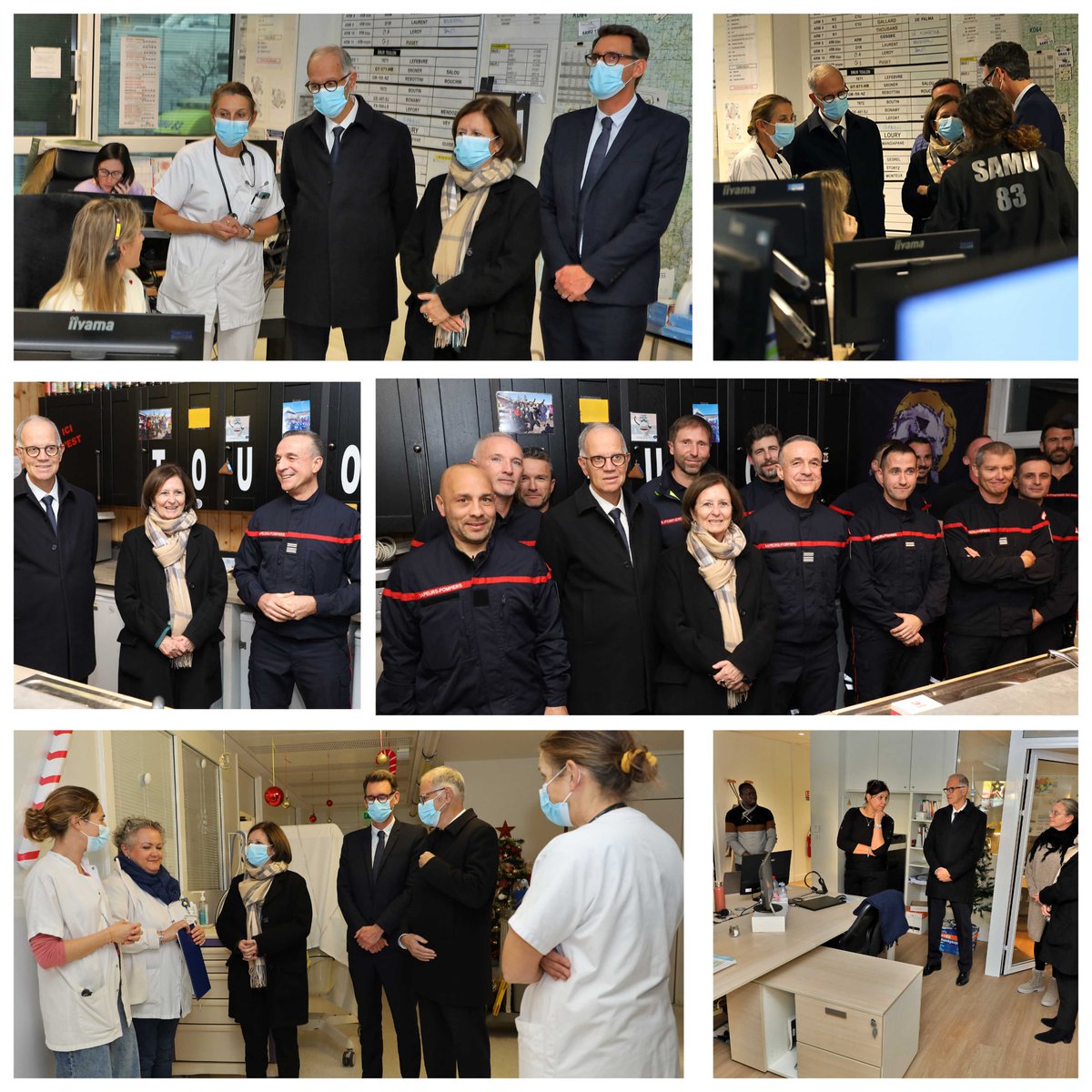 #NouvelAn | Le préfet du #Var accompagné de Madame le maire de @villedetoulon  s'est rendu auprès des services opérationnels qui veillent à la sécurité de tous durant cette nuit de la #SaintSylvestre ✨
🙏 Merci à toutes et tous pour votre mobilisation !