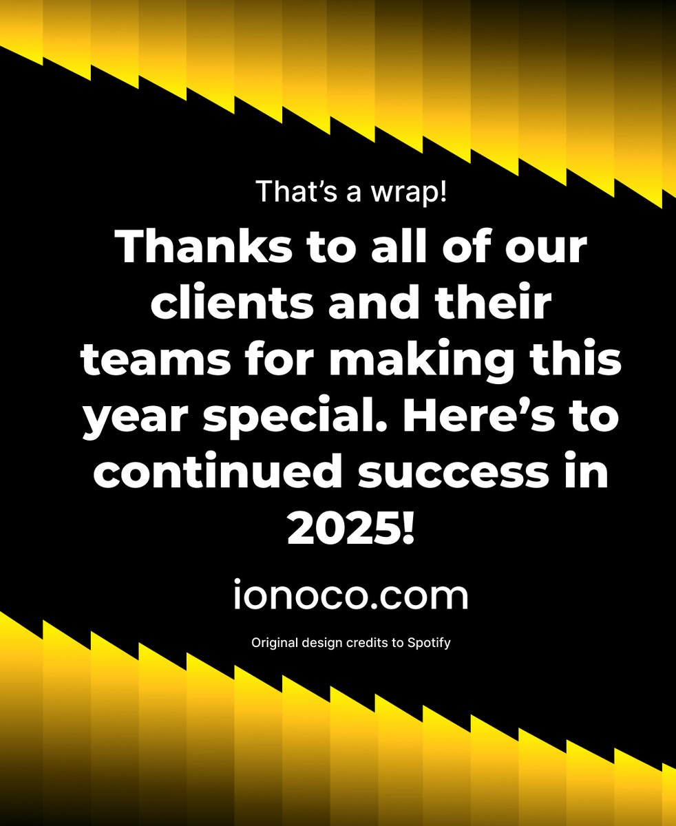 ionoco's tweet image. That’s a wrap for 2024!

Here's a look at some of our achievements from this year. We want to say a huge thank you to everybody we have worked with for making this year a great one for us all. Wishing you all continued success and best wishes for the new year! 🎉

#wrapped2024
