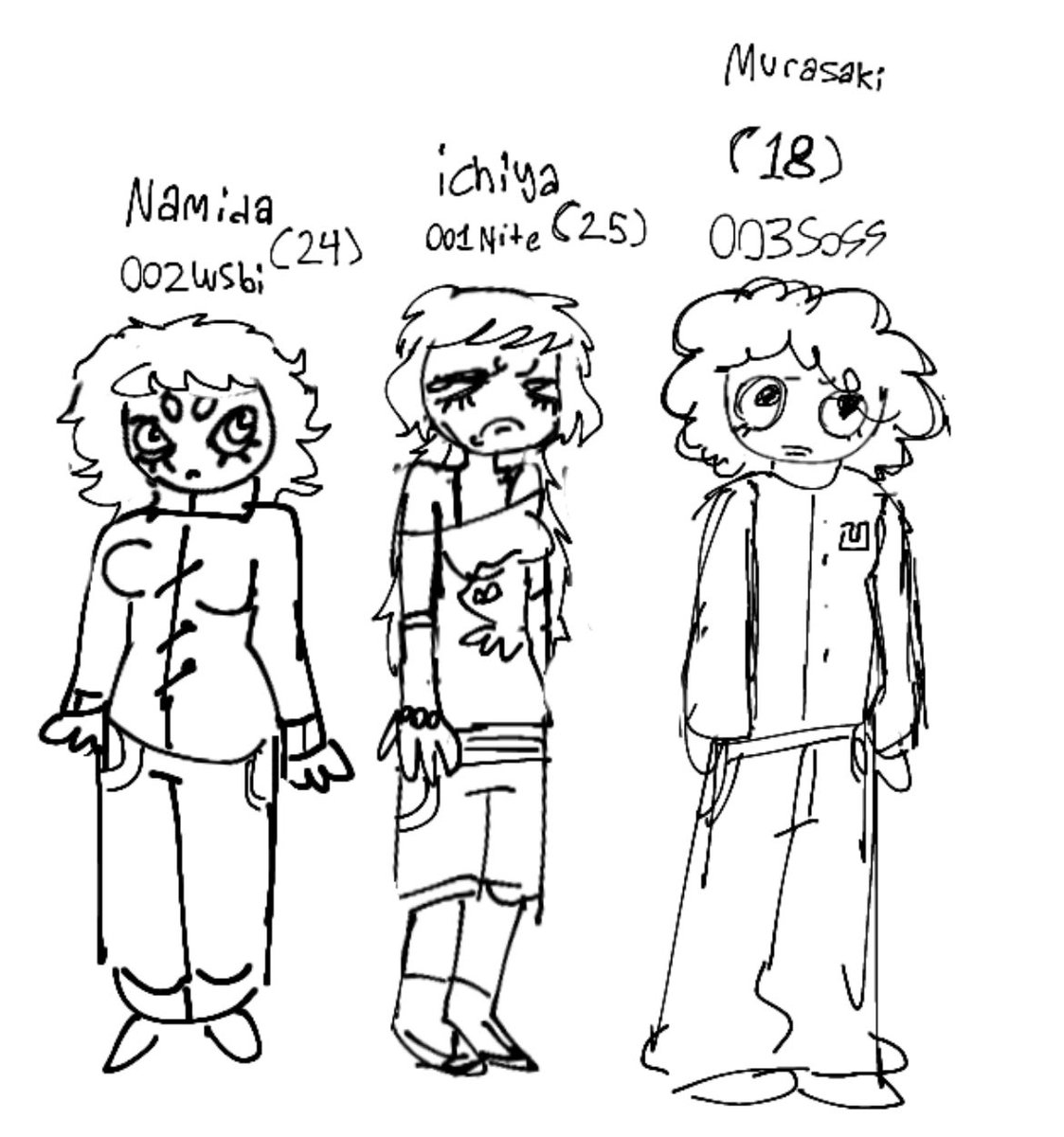 SyringesY's tweet photo. human front roe with the exception of clam because I dont wanna draw him
#frontroe #namida #ichiya #murasaki #splatoon #squidsquad https://t.co/Omvaxep1Co