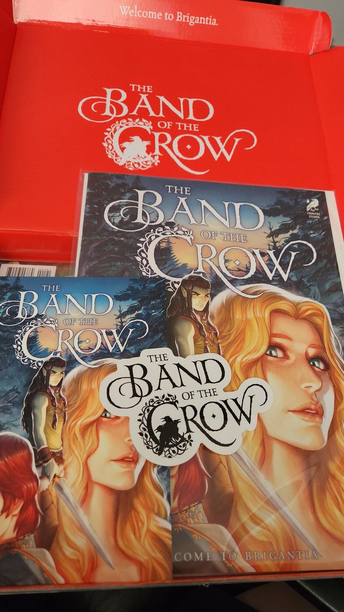 TeamNinjaShark's tweet photo. Beautiful book in beautiful packaging from our friend @arvidthetwit

Can't wait to dig in to The Band and the Crow! https://t.co/6vh7vORpt7