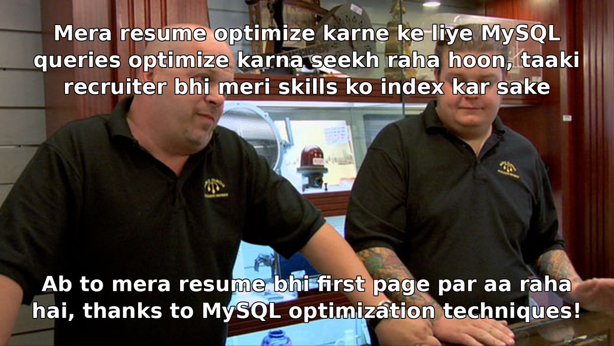aryasoni98's tweet image. 📈 MySQL optimization
#CareerDevelopment #JobSearchTips #MySQLOptimization #TechCareers #ITJobs