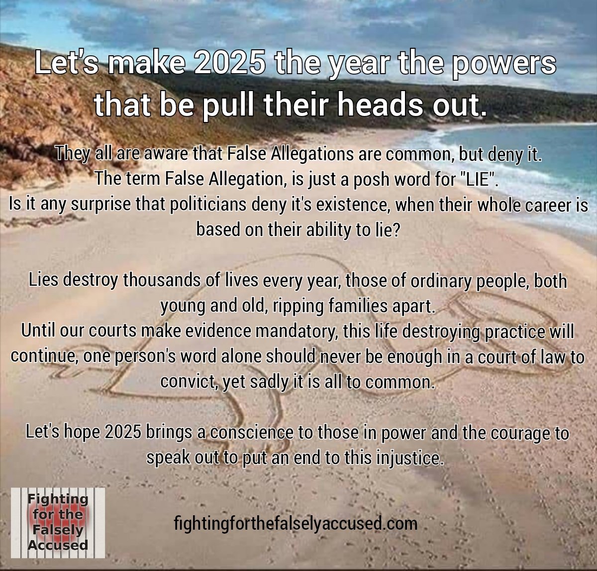 fighting for the falsely accused (@jowheel16434078) on Twitter photo There is no #HappyNewYear for those victims of #falseallegations , ordinary families suffer because of the cowardice, self serving, moral panic fueling powers that be.
<a href="/ShabanaMahmood/">Shabana Mahmood MP</a> #fightingforthefalselyaccused There is no #HappyNewYear for those victims of #falseallegations , ordinary families suffer because of the cowardice, self serving, moral panic fueling powers that be.
<a href="/ShabanaMahmood/">Shabana Mahmood MP</a> #fightingforthefalselyaccused