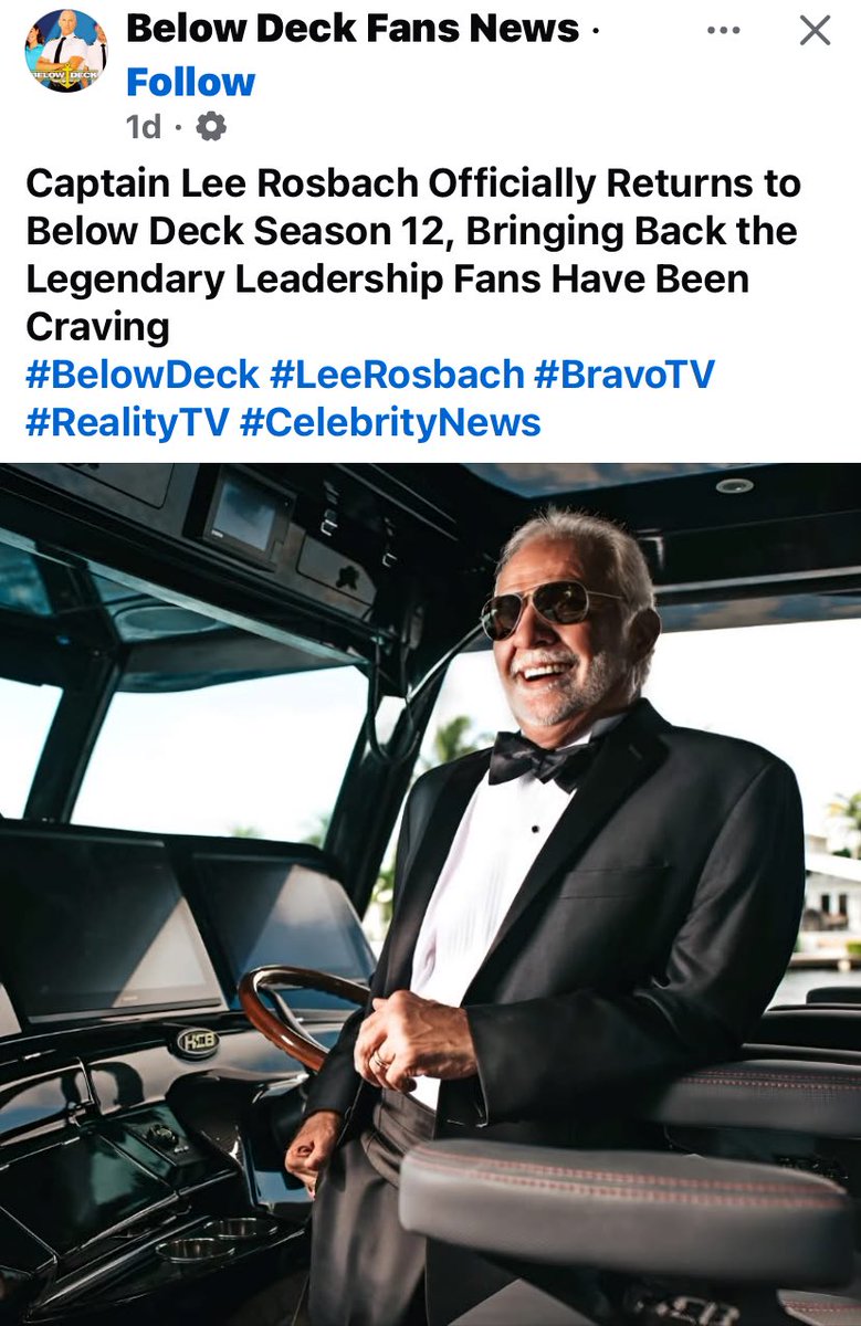 Best news ever!!!! I am beyond over the moon!!! My ⁦<a href="/capthlr/">Captain Lee</a>⁩ is back!!! YESSSS! Life is back to normal #WWCLD #studidtheseas sorry Mary Anne.. we are going to swoon over your husband again!!!!!