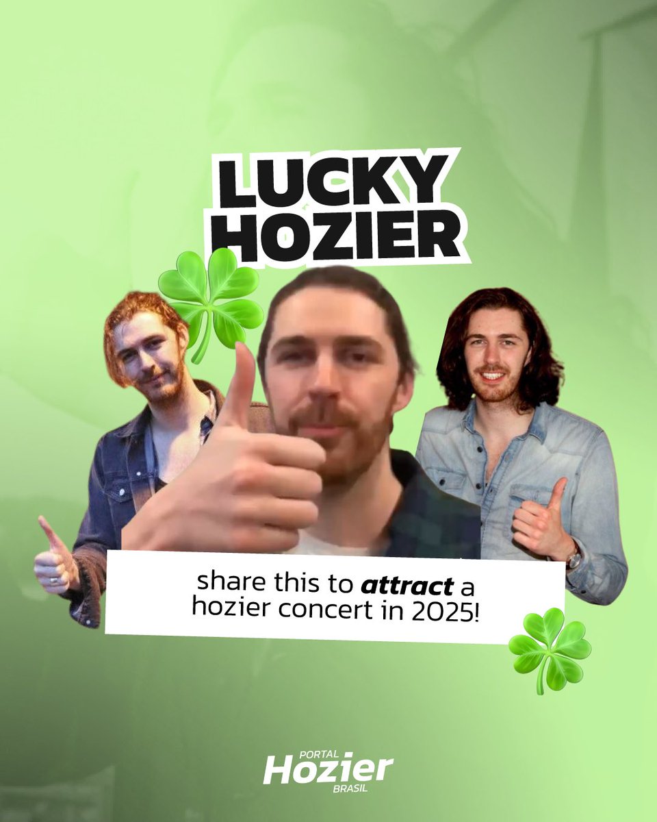 PortalHozierBr's tweet photo. 🍀🤞🏼🐇✨ https://t.co/l6icEKeAr4