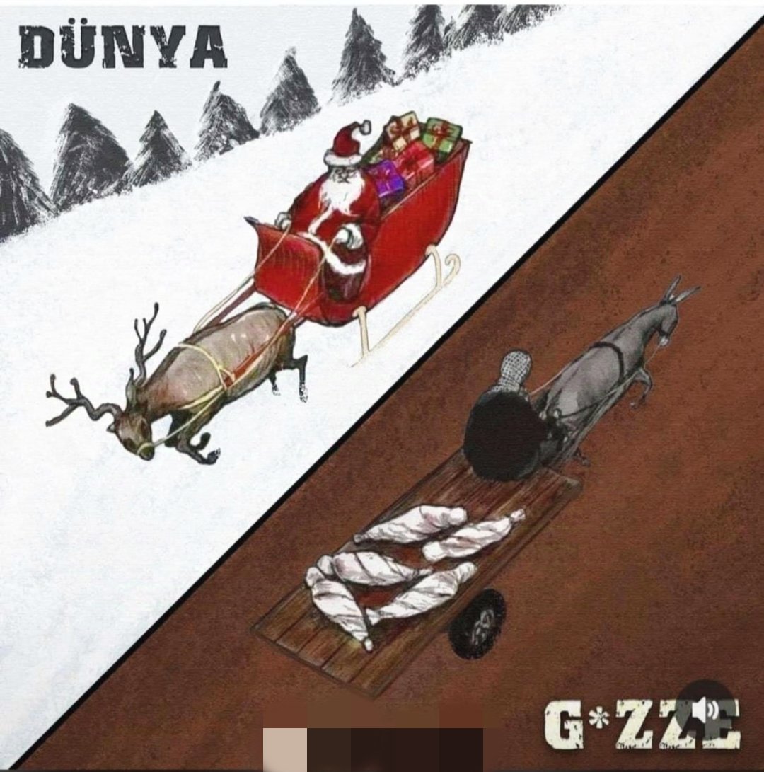 Evet 2025'e giriyoruz AMA
İki farklı dünya var;Birisi BİZİM DÜNYAMIZ birisi de GAZZEDEKİ DÜNYA!
Ölen bebek,çocuk,kadın ve yaşlı...
Bir dünya coşku ve eğlence ile girerken bir dünya da acı,gözyaşı,ölümle girecek yeni yıla
İnsanlık ÖLMÜŞKEN neyi kutluyoruz? #2025YeniYıl
#Yılbaşı