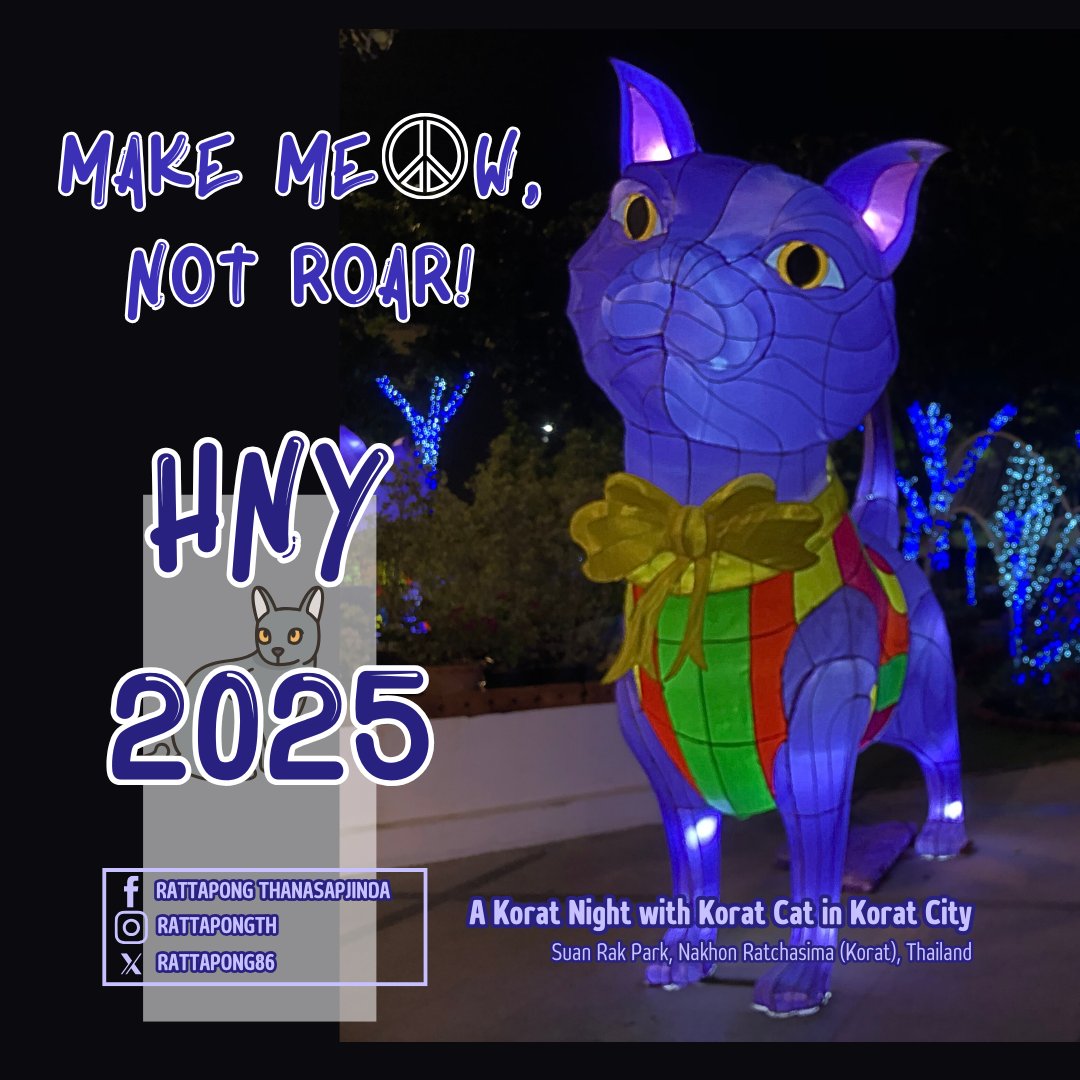 Cuz of wars, disasters, the world 2024's less livable.😕Without Mother Nature, many still chose to fight. 
🐱While our fluffy mates w instinct are clever enough to make their world a livable better place.
But how bout ya hooman?

Enjoy!
#HappyNewYear 2025 🎊
#สวัสดีปีใหม่ ๒๕๖๘ 🎊