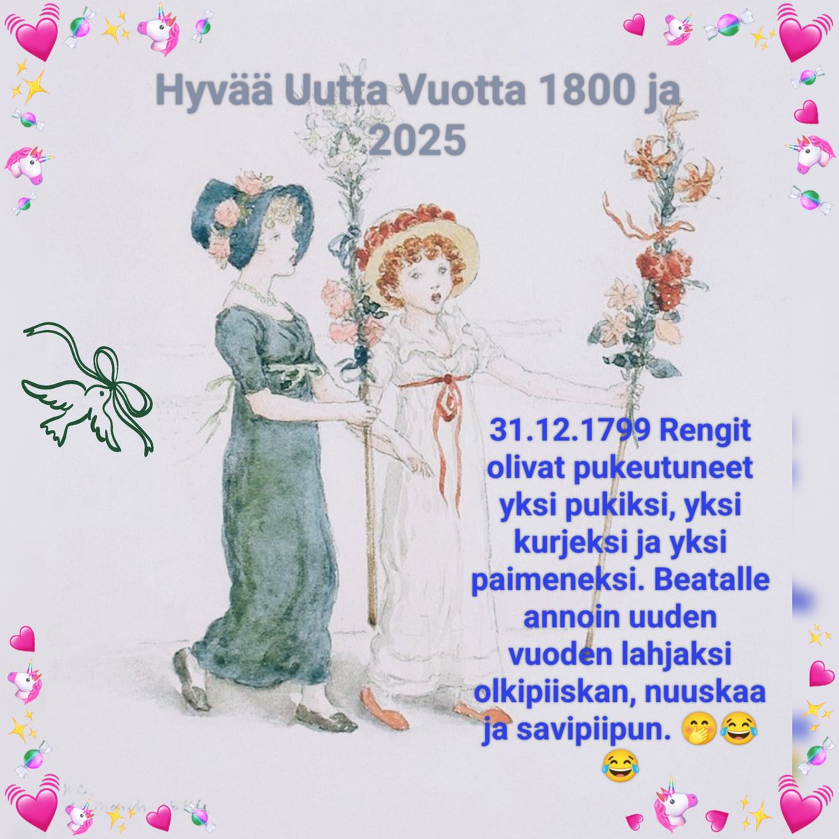 Hyvää Uutta Vuotta! T: Jacobina, Beata, Ulla ja Anette Munsterhjelm 😊