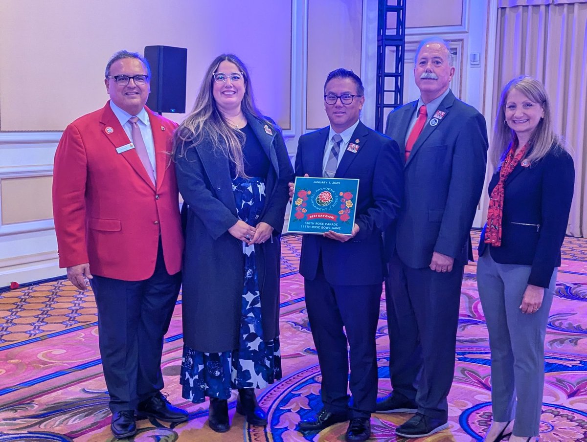 <a href="/RoseParade/">Rose Parade</a> Band Director's Brunch 2025! <a href="/RanchoVerdeBand/">RanchoVerdeBand</a> Director Honglac Hathuc and Color Guard Director Maritza Ramirez -Molina amazing work! <a href="/ValVerdeUSD/">Val Verde USD</a>