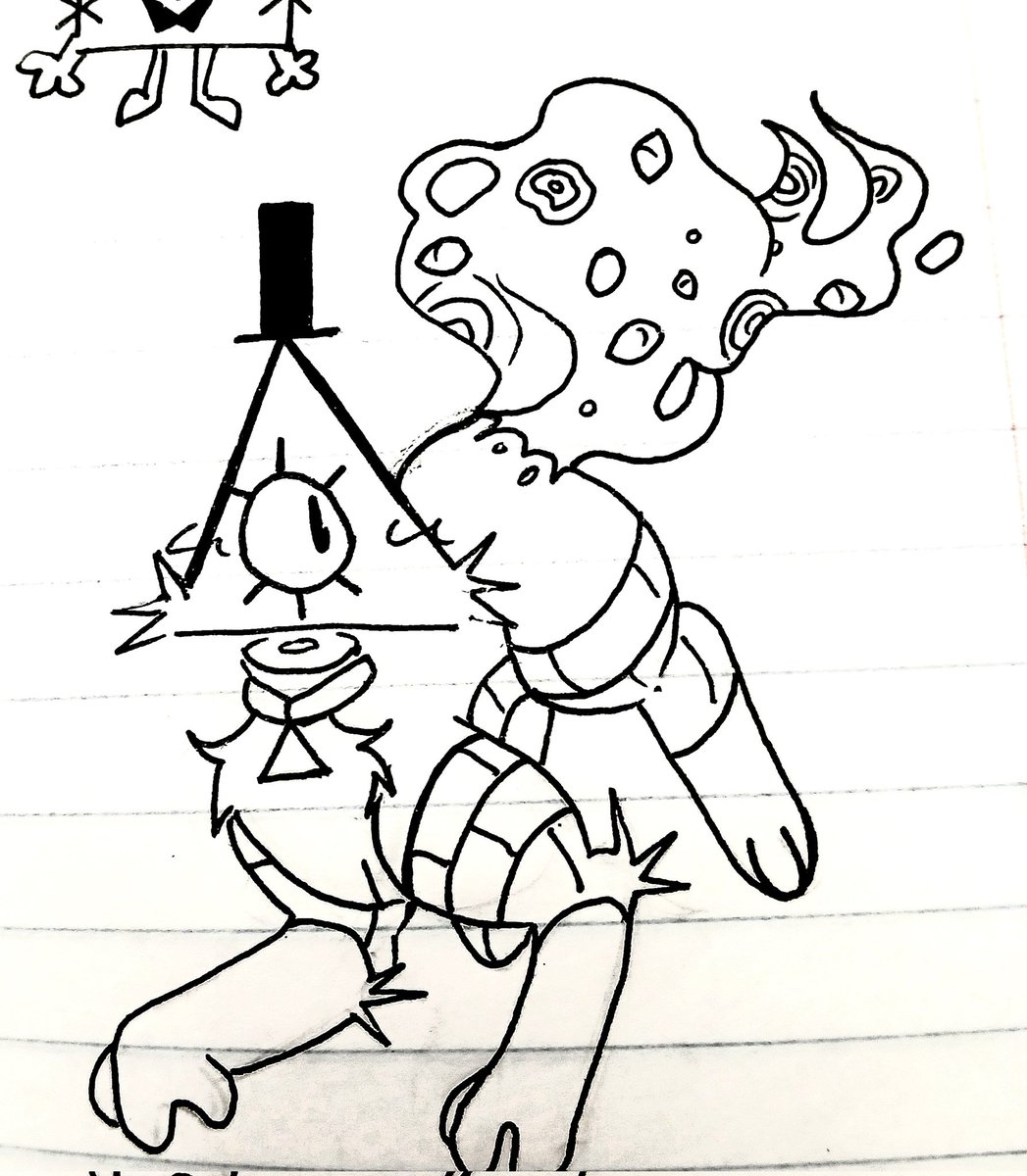 Bell_Sefer's tweet photo. Bill Cipher drawn in my "favorite" school (^ω^)
#BillCipher #GF https://t.co/bikMnyBgas