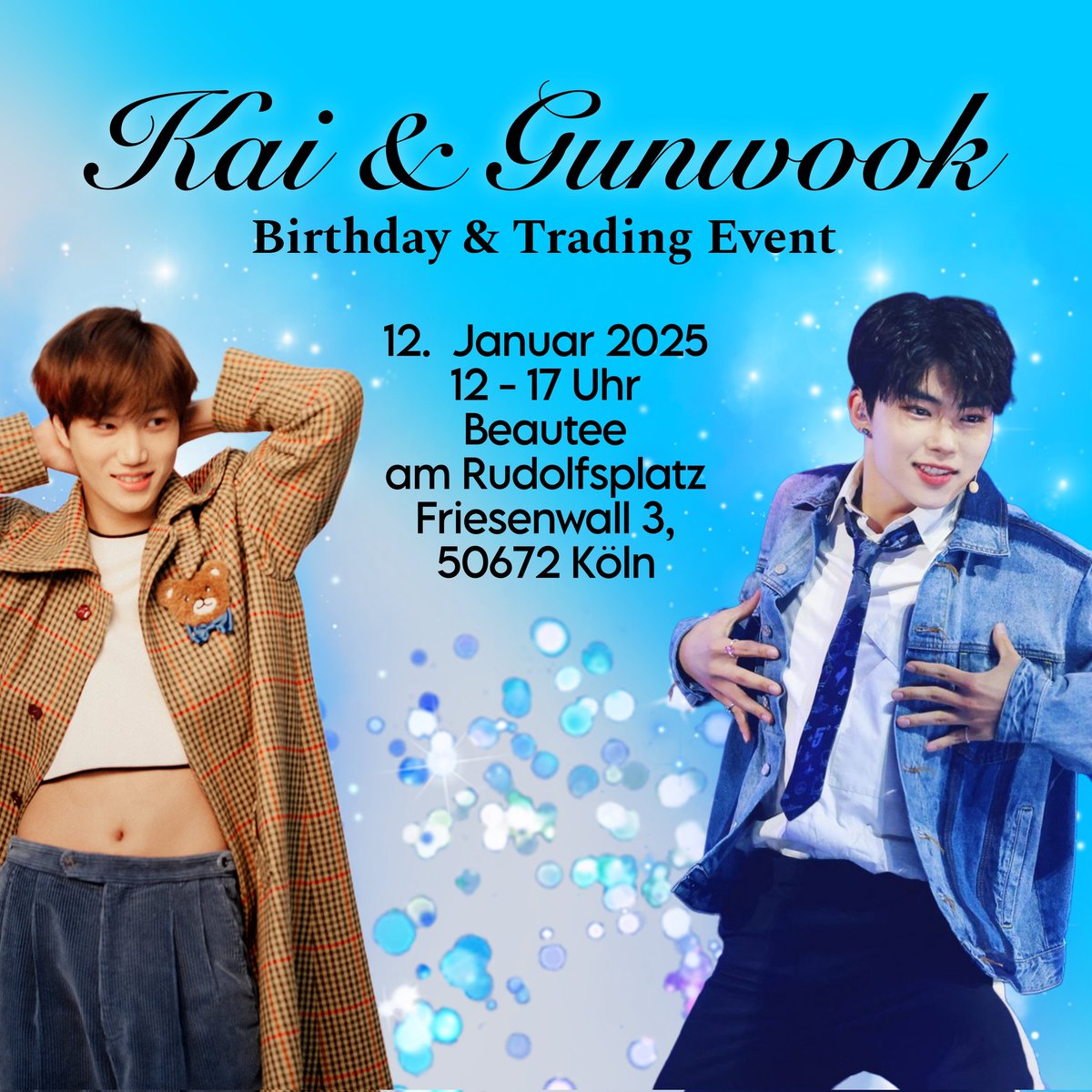 janekpop99's tweet photo. My first Event of 2025 is soon!

What to expect:
- Kai &amp; Gunwook PC Freebies 
- Deko for photos 

EXO 
Phonecharms 1€
Quiz - win Kai Plush

ZB1
Keychains 4€
Lucky Bags 10€ 
(at least 1 PC + Zeroni Merch)

#exogermany #exoevent #zb1event #Kai #Gunwook https://t.co/MwkJmPR79N
