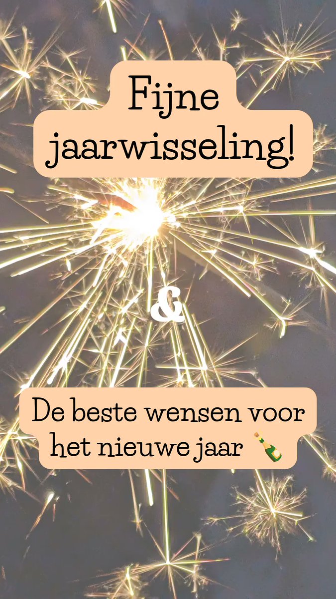 Wij wensen iedereen een fijne en veilige jaarwisseling en de beste wensen voor het nieuwe jaar! 🍾🌹🍀