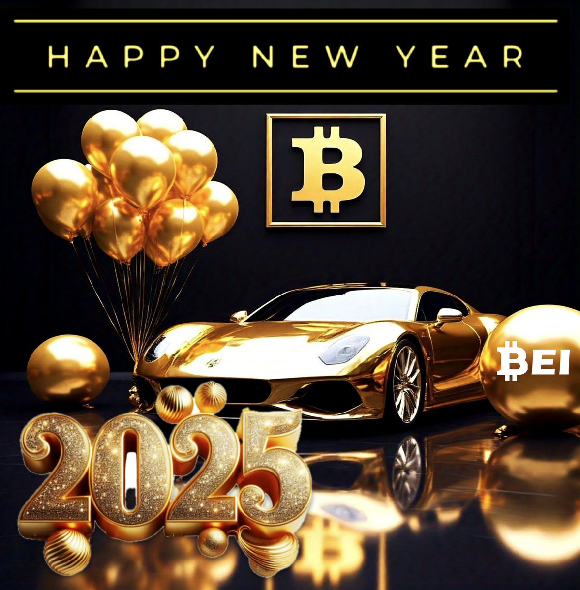 🎉 🎉 #HappyNewYear to you and your family ! 

May 2025 be the year that #crypto and #Bitcoin make you rich !

We wish your HODLing be strong, your trades be profitable, and your crypto journey be filled with success and excitement.  

Best Wishes from <a href="/pankjtanwar/">Pankaj Tanwar</a> &amp; Team #BEI