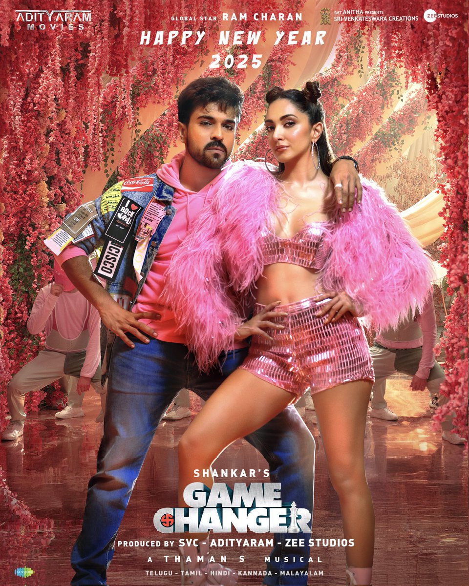 Wishing you all a very Happy and Prosperous New Year! ❤️

The #GameChanger month begins see you at the cinemas on
10.01.2025! ❤️‍🔥💥