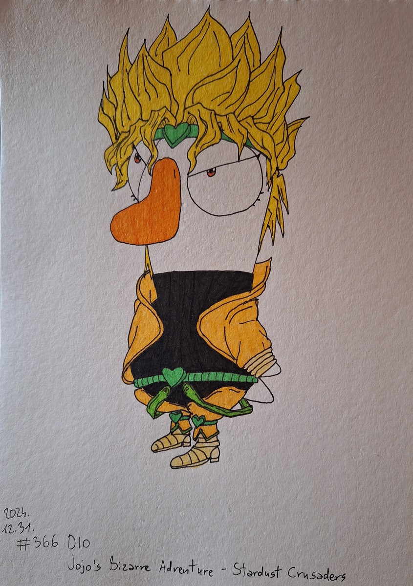 Zizzyke9's tweet photo. Goosifying Challenge
Day 366: DIO
Anime: Jojo's Bizarre Adventure - Stardust Crusaders
#GooseGooseDuck https://t.co/LN7sNeyUY4