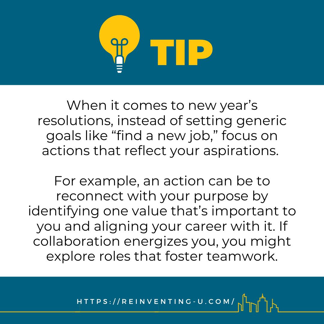 silverman_dani's tweet image. As you consider new year’s resolutions, let them reflect who you are and who you are becoming, not just what you want to do. That means that your resolutions are more than just a checklist. They’re a path to your best self. #newyearresolutions #reinvention #careerchange #newyear
