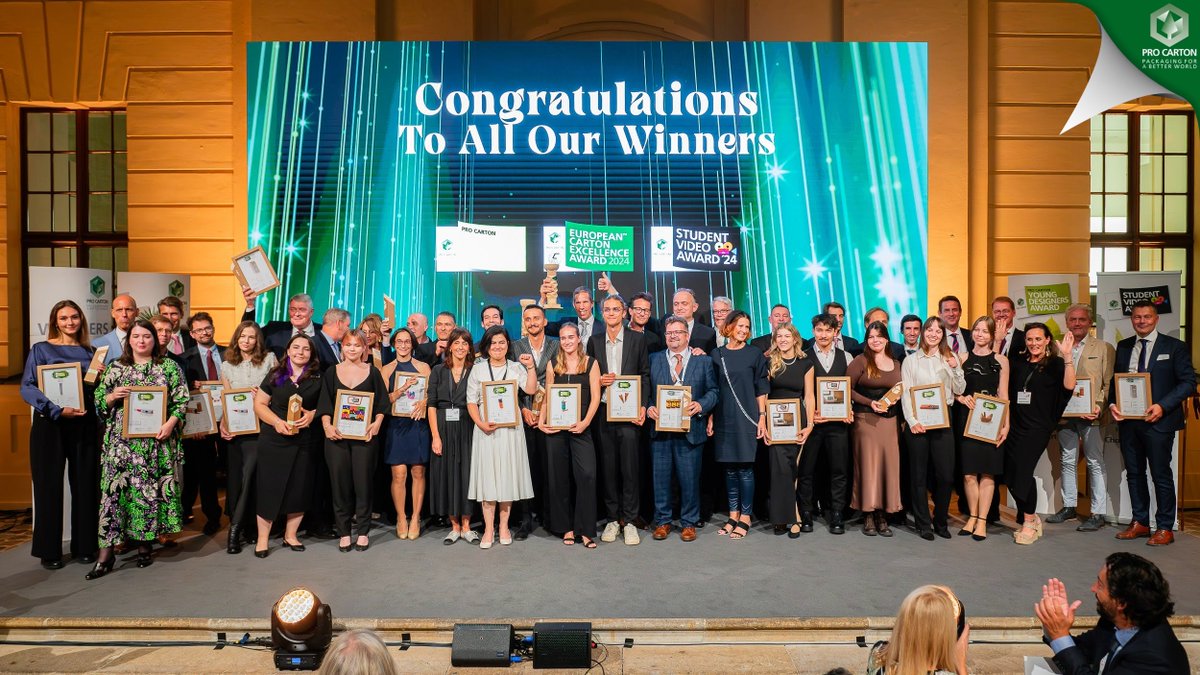 Pro_Carton's tweet image. ✨ What a Year!✨  

We celebrated innovation &amp;amp; sustainability at the Awards Night in Berlin 🏆. Thanks to everyone who joined us!  

Next stop: Istanbul 2025—we can’t wait to see you there! 🌍♻️  

#ProCarton #Berlin2024 #Istanbul2025 #Sustainability