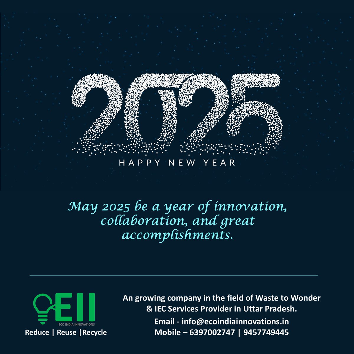 EII_Innovations's tweet photo. Happy New Year 2025 
#NewYear2025 https://t.co/EXl39B66VF