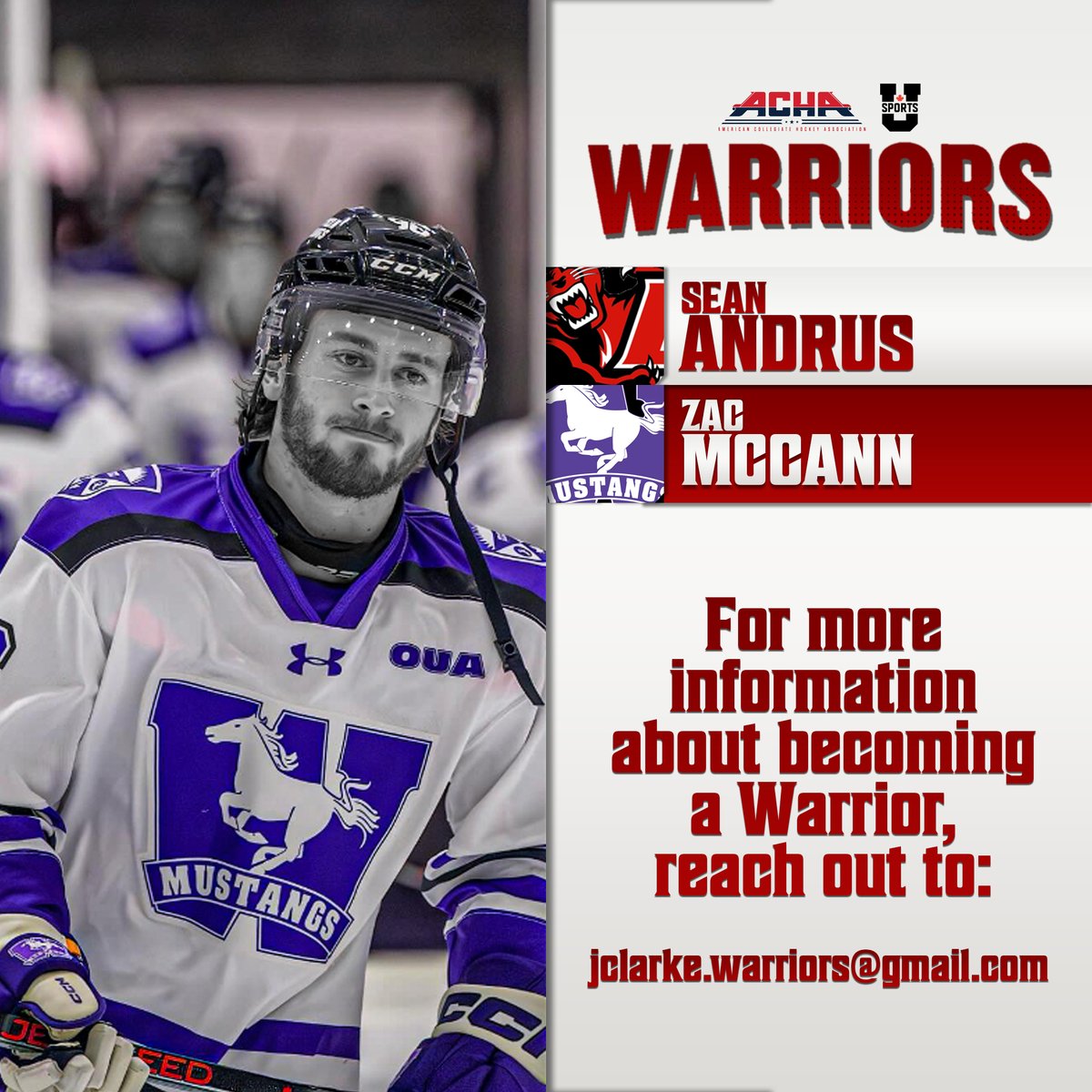 StratWarriors's tweet photo. The Stratford Warriors Junior Hockey Club. A continued Tradition of Excellence for over 50 Years, where our development pipeline speaks for itself!

Since 2021, we have:

7 Warriors Playing in the CHL
3 Currently Committed NCAA D1
3 Alumni Playing NCAA D3
2 Playing ACHA/USports https://t.co/lvBgBlufAa