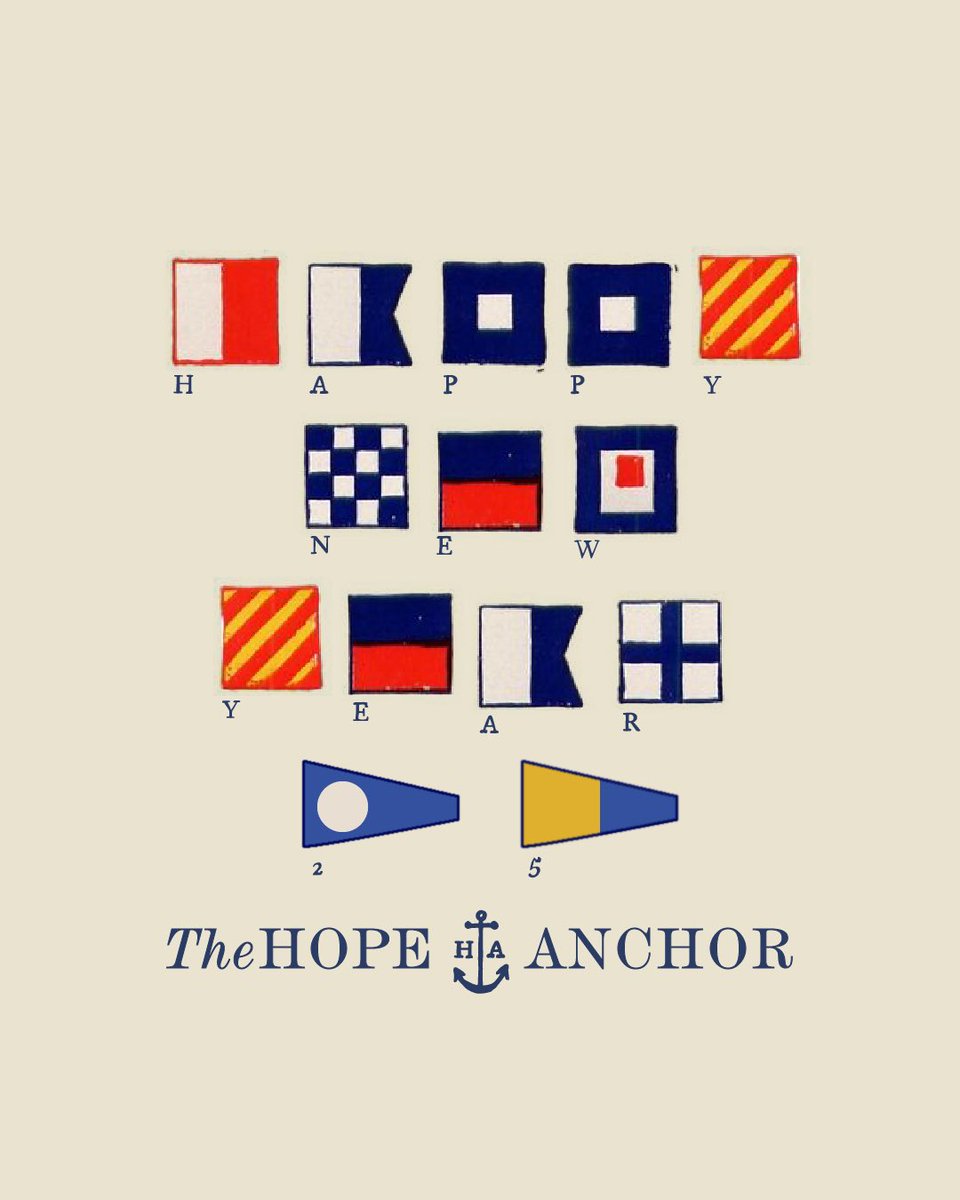 We’re signalling to you a Happy New Year! ⛵️

May you embrace the winds of change and enjoy the ride of 2025.

#nye #newyearseve #newyears #windsofchange #thehopeanchor #2025 #celebrate