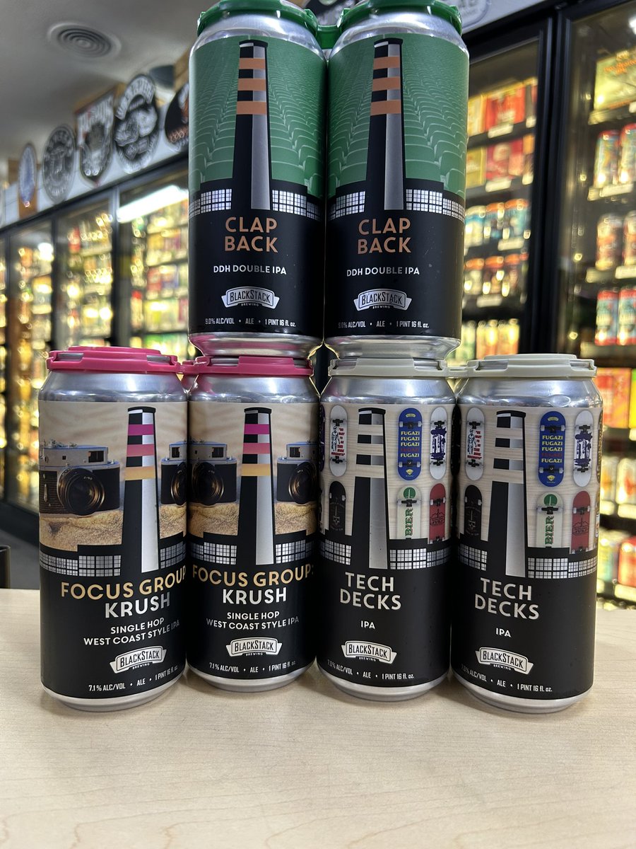 HarleysLiquor's tweet photo. The day just happier now that fresh @BlackStackBrew is on the shelf!
#blackstackbrewing https://t.co/Aaa8pMwPxZ