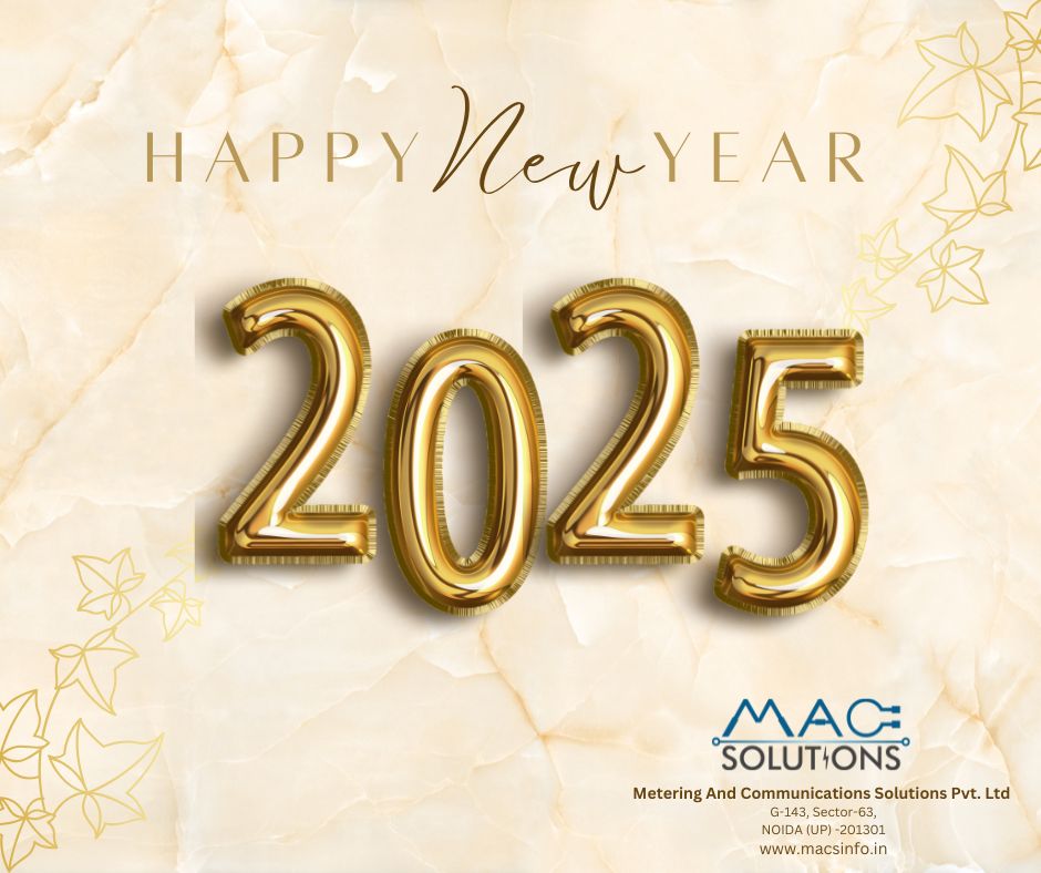 MacsinfoIn's tweet image. Happy New Year from all of us at MAC Solutions !  
As we step into 2025, we remain committed to providing innovative and reliable energy metering solutions that power your progress. May the new year bring you prosperity, efficiency, and sustainable growth. 
Happy New Year 2025 🎉