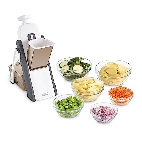 I just received DASH Safe Slice® Mandoline Slicer, Julienne + Dicer for Vegetables, Meal Prep &amp; More with 30+ Presets &amp; Thickness Adjuster - Grey - Gray from thebasilfox via Throne. Thank you! throne.com/katskratchh #Wishlist #Throne