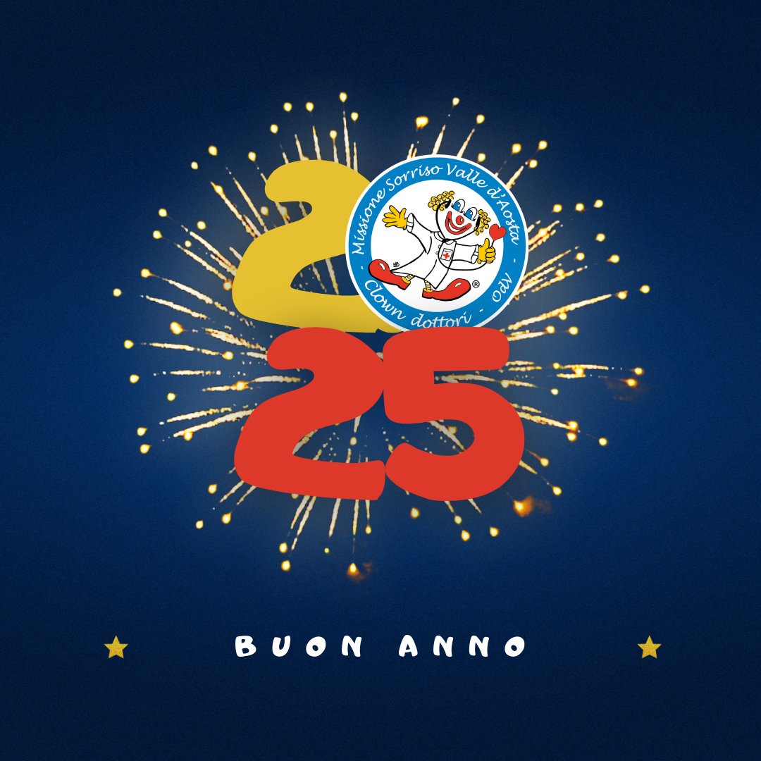 Tutti noi di Missione Sorriso VdA vi auguriamo un buon 2025! 🎊

Che sia un anno ricco di amicizia, condivisione, empatia, fratellanza e sorellanza, pace, altruismo, sorrisi e abbracci! 🎈

Grazie per aver condiviso con noi molte emozioni in questo 2024 💙

#BuonAnno #Buon2025