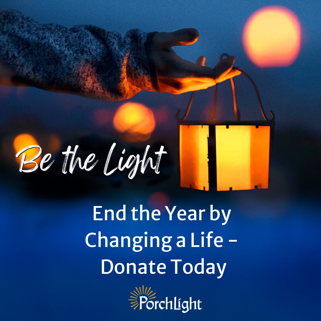 Porchlight (@porchlightcares) on Twitter photo In a world that feels dark for so many, your gift has the power to transform lives. As we wrap up 2024, please consider making a last-minute gift as we wind down our year-end fundraising. Stand with us and Be the Light for our unhoused neighbors. bit.ly/BeTheLight2024 In a world that feels dark for so many, your gift has the power to transform lives. As we wrap up 2024, please consider making a last-minute gift as we wind down our year-end fundraising. Stand with us and Be the Light for our unhoused neighbors. bit.ly/BeTheLight2024