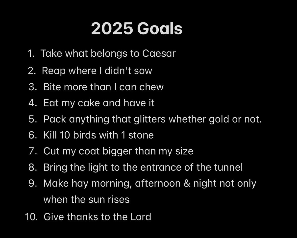 Emmanuel_Tips's tweet image. 2025 GOALS ✍️