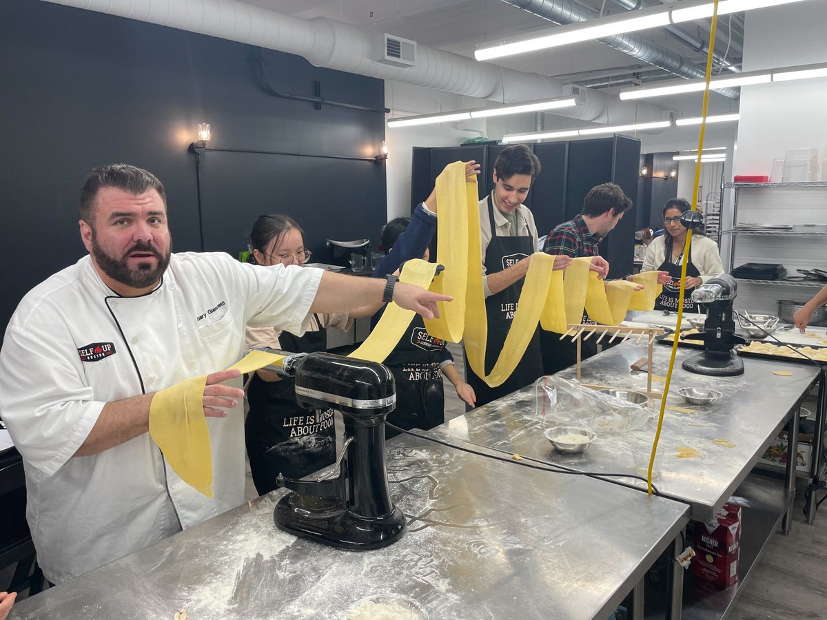 SylvanBacaLab's tweet image. The lab celebrated a wonderful year with an Italian cooking class. Turns out that among our talented physicians and scientists we also have some gourmet chefs!