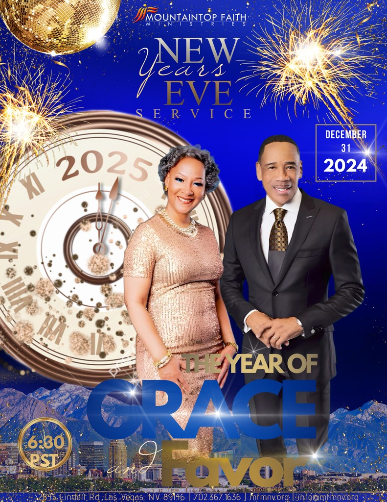 ✨NYE SERVICE TONIGHT✨
Join us tonight for our special New Years Eve service tonight at 6:30PST! Get ready for a year of Grace and favor at Mountaintop! 🙌✨✝️ #NYE #MFM #Grace #Favor