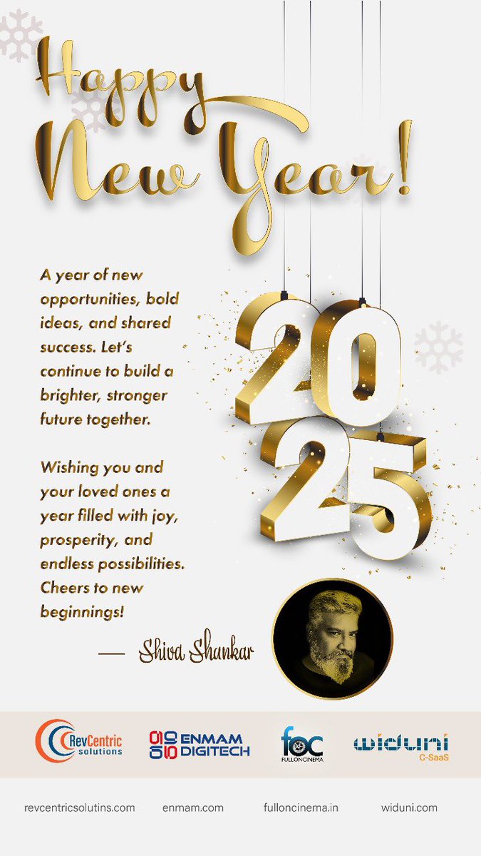 iamshivas's tweet photo. Happy New Year 🎁💐🎂🎉🎈🎊 https://t.co/kyOpry6a33