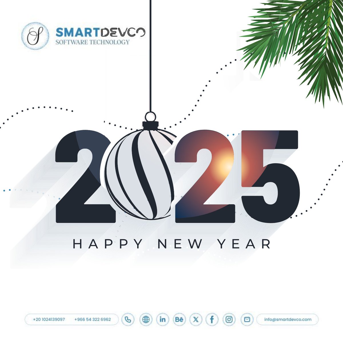 SmartDevCo's tweet image. Cheers to a fresh start and exciting opportunities! As we welcome 2025, we look forward to continuing our innovation, growth, and success journey with you&quot; ✨️

⭐️Happy New Year from all of us at SmartDevCO! 
Are you ready? Because the best is yet to come!

#NewYear #2025 #SDC