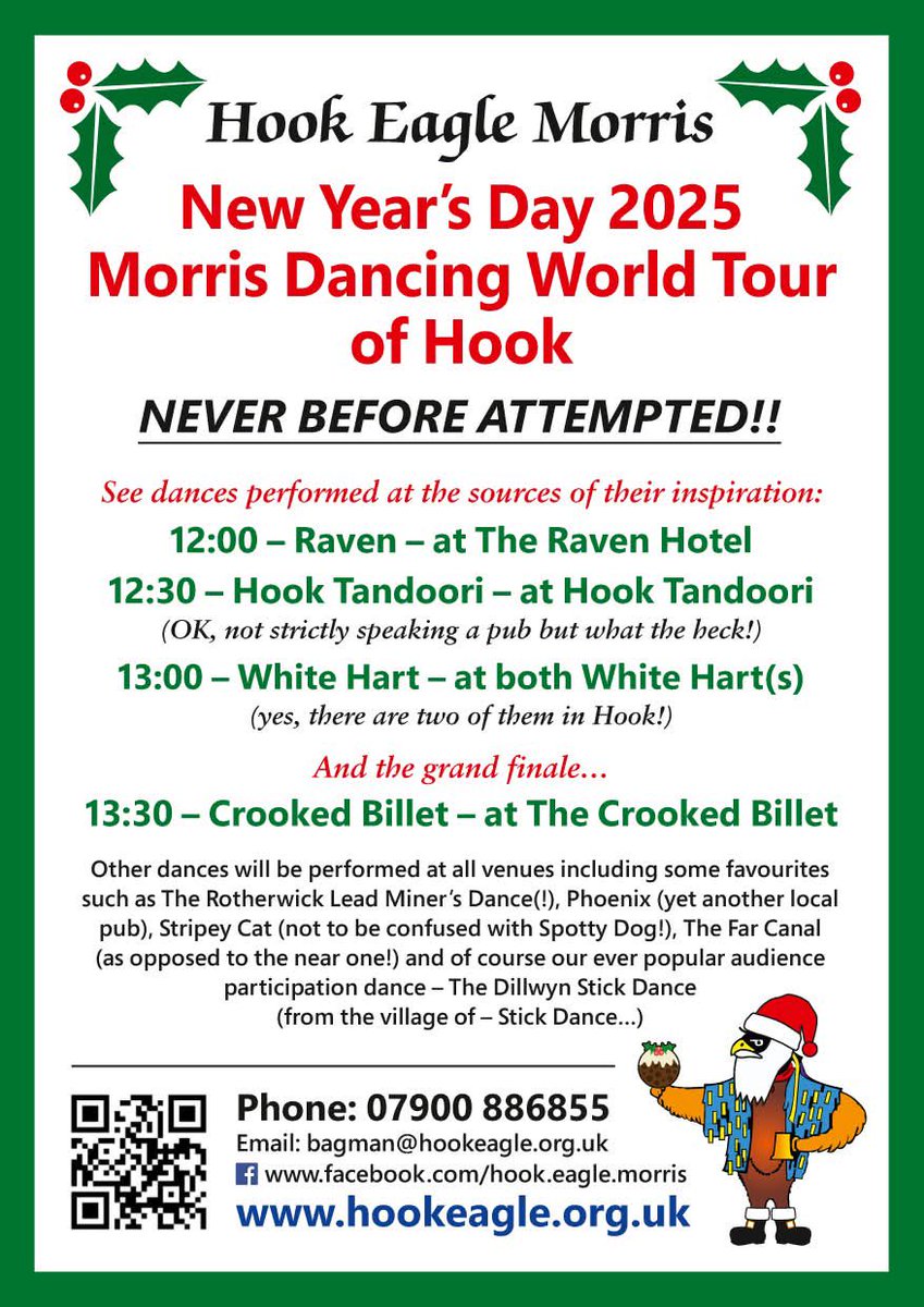 Weather willing we’ll be out and about on New Year’s Day👍