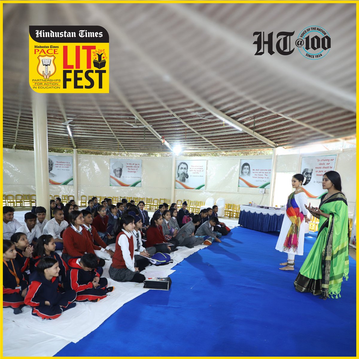htTweets's tweet photo. #HTPACELitFest concluded successfully across 5 partner schools from Dec 9–13
✅ 350+ Schools
✅ 15K+ Students
✅ 40+ Experts (Speakers, Judges, Guests)
A vibrant celebration of words, creativity & knowledge!
#HTLitFest2024 #HTat100 #HindustanTimes @htschooltweets @seema_wm https://t.co/N7oTznMvAR