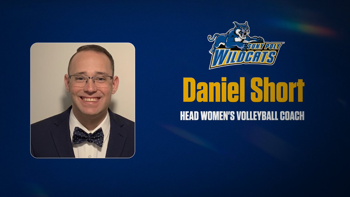SUNY Poly Wildcats (@polywildcats) on Twitter photo SUNY Poly appoints Daniel Short as the new head coach of our women's volleyball program. 
FULL Release: wildcats.sunypoly.edu/news/2024/12/3… SUNY Poly appoints Daniel Short as the new head coach of our women's volleyball program. 
FULL Release: wildcats.sunypoly.edu/news/2024/12/3…