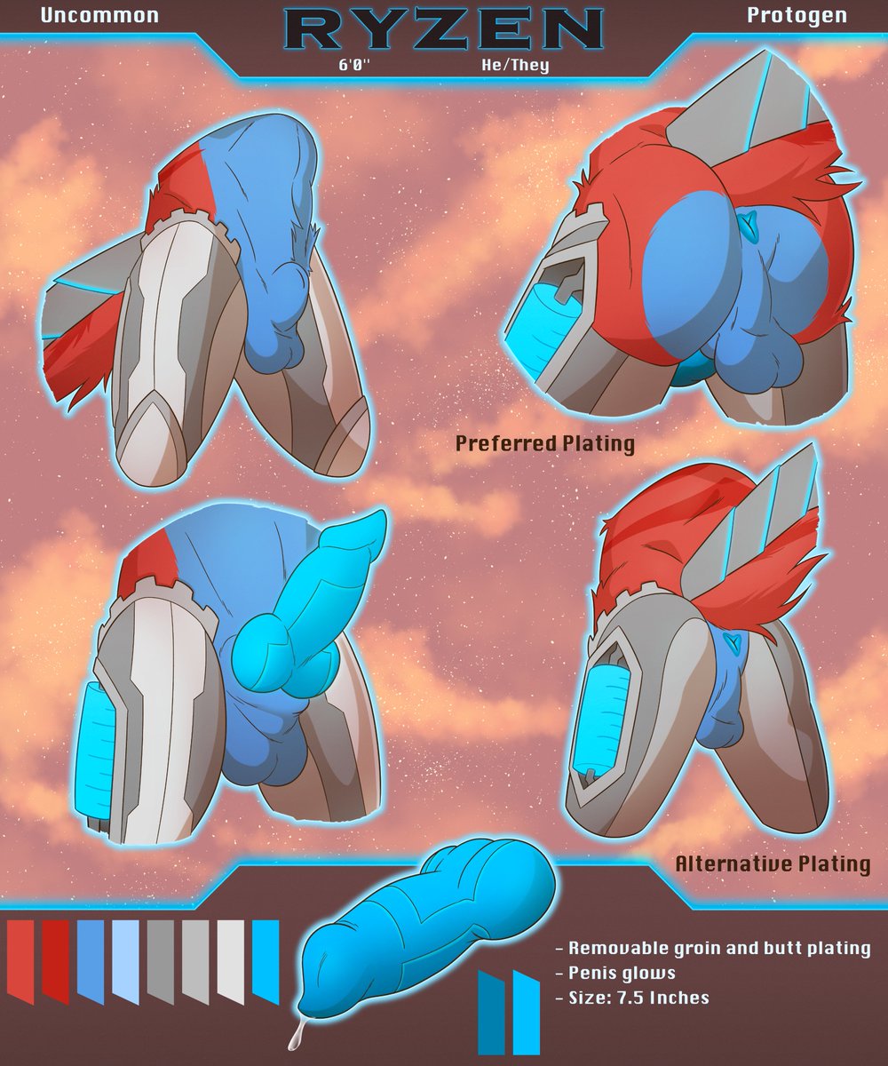 RyzenProtogenAD's tweet photo. The NSFW Ref Sheet for Ryzen is now complete!!

🎨: mert_the_wolf on Discord
#Protogen #furryartwork https://t.co/pycuqBkX4n