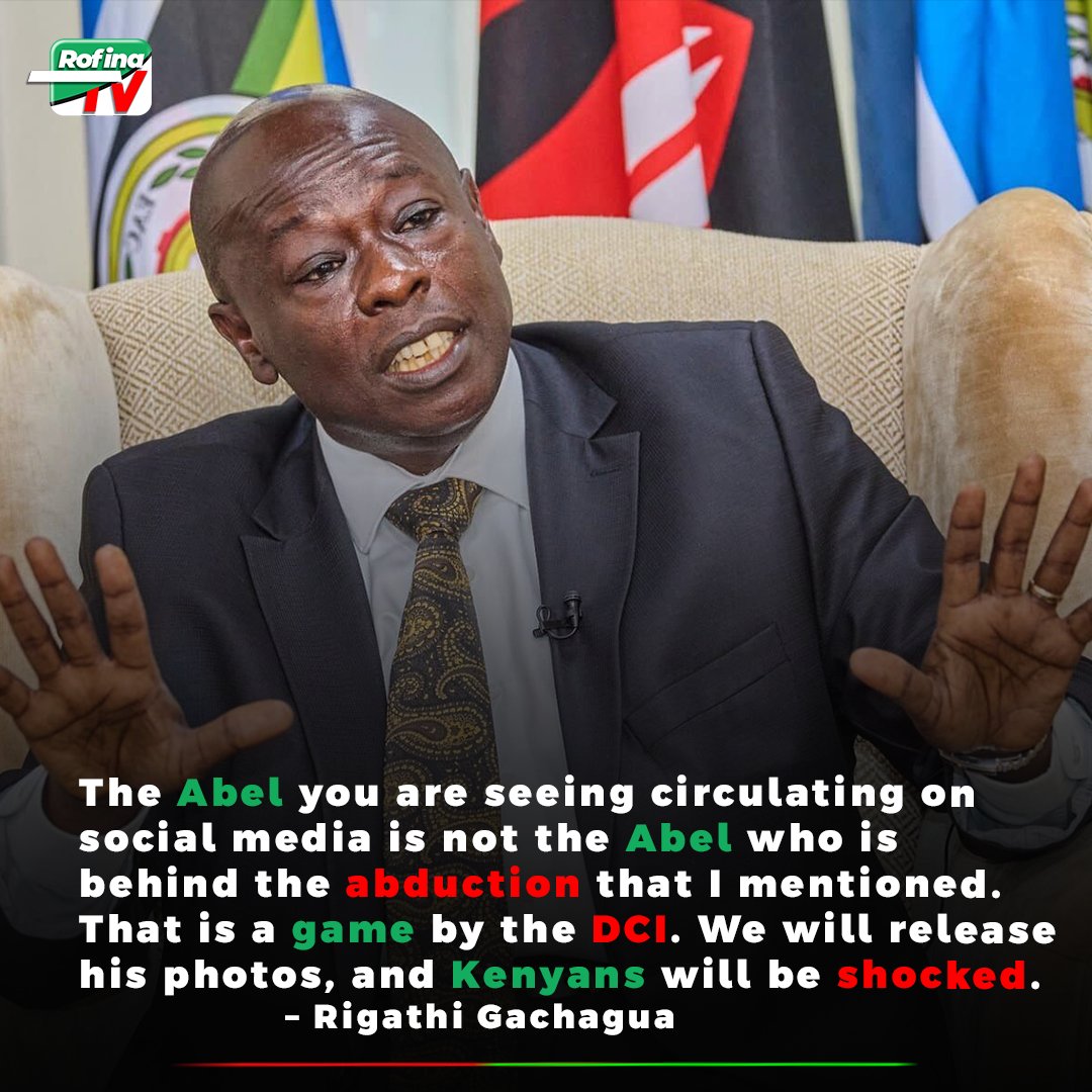 GACHAGUA KNOWS THE REAL ABEL?