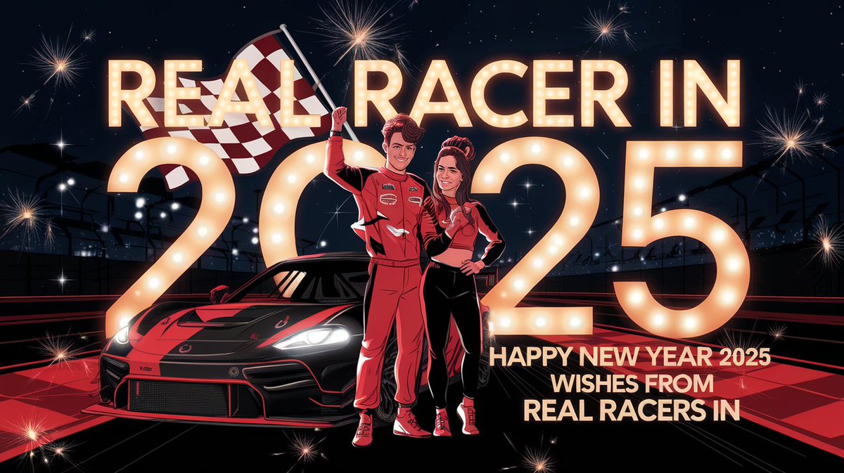 Real_Racers_In's tweet photo. 🏁 Happy New Year 2025! 🎆
Start your engines for a year full of speed, success, and endless possibilities. Real Racers IN wishes you all a fantastic journey ahead! 🚗💨
#RealRacersIN #NewYear2025 #GamingCommunity #gamer https://t.co/A77fVAvdQh