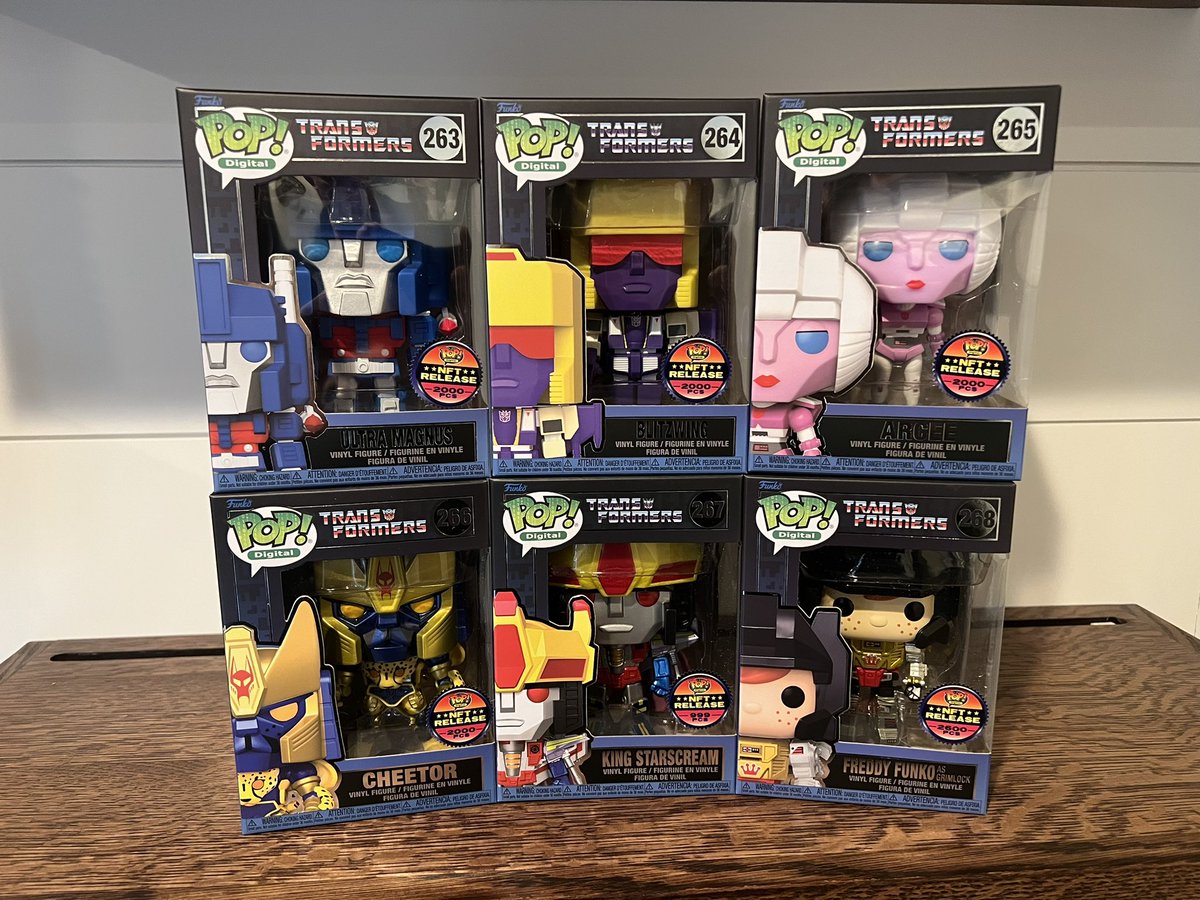 wildfortoys's tweet image. @Dropppio delivery! 📦🚚  Love these physical Pops! from the “TRANSFORMERS x Funko Series 2” NFT drop! Happy they arrived damage free. #Funko #FunkoPop #FunkoPopDigital #NFT #collectible #WildForToys #Transformers