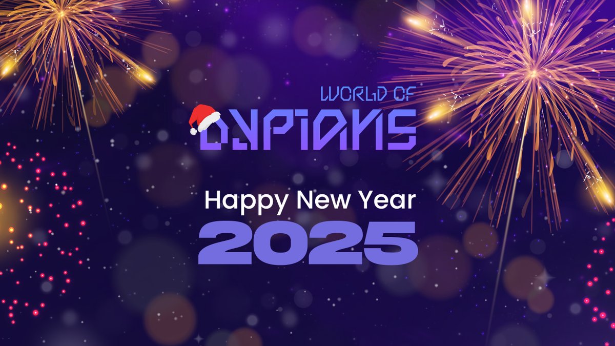worldofdypians's tweet photo. ✨ Happy New Year 2025! ✨

A huge thank you to all the players, adventurers, and community members who made 2024 an unforgettable year for World of Dypians.

In 2025, we promise more epic adventures, innovative features, and a world of possibilities for you to explore.

Let’s make this year legendary! Cheers! 🥂